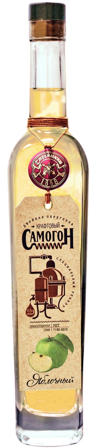 Настойка Стрижамент Самогон крафтовый Яблочный 500 мл