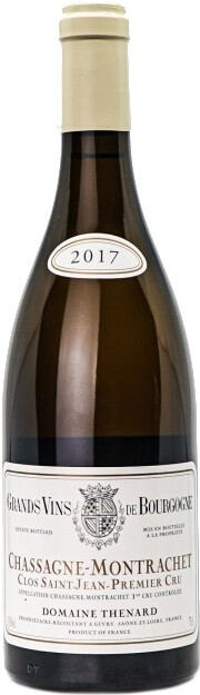 Вино Domaine Baron Thenard  Chassagne-Montrachet Premier Cru  Clos Saint-Jean  AOC  2017  750 мл  14%