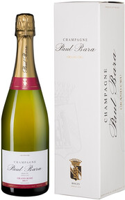 Шампанское Paul Bara Brut Grand Rose Grand Cru Champagne AOC  gift box  cardboard 2019 750 мл