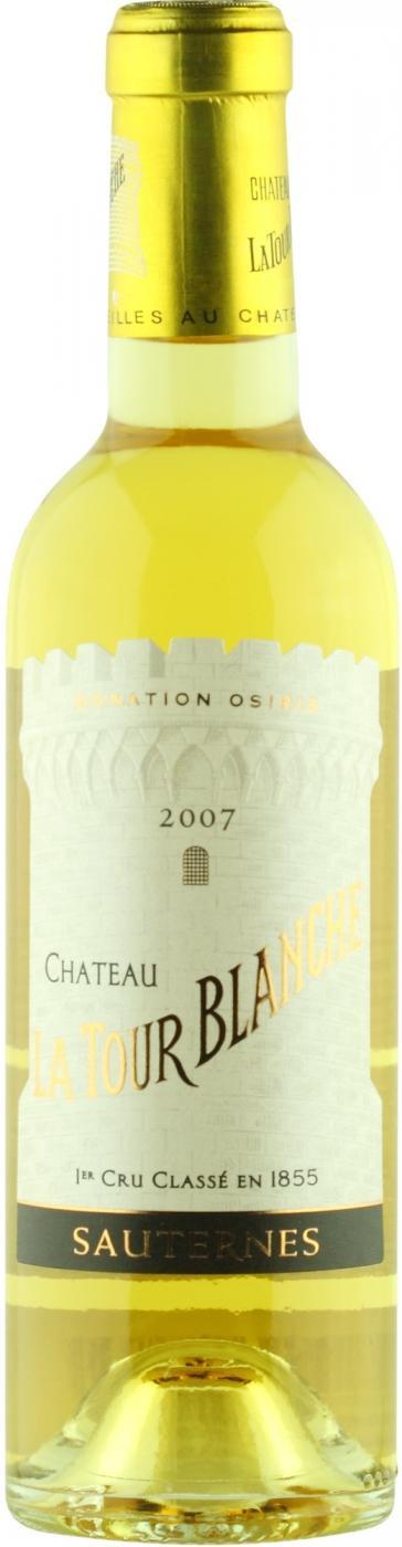 Вино CHATEAU LA TOUR BLANCHE  ШАТО ЛА ТУР БЛАНШЕ Сотерн Премьер Гран Крю Классэ AOC 2007 белое сладкое 375мл