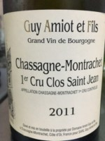 Вино Domaine Amiot Guy et Fils Chassagne-Montrachet 1-e Cru Clos Saint Jean  2018 750 мл  13,5%