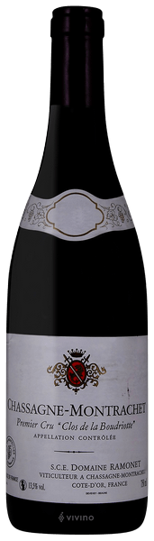 Вино Jean-Claude Ramonet Chassagne-Montrachet Premier Cru Clos de La Boudriotte Rouge Домен Жан-Клод Рамоне   Шассань-Монраше Премье Крю Кло де ла Будриот 2018 750 мл 13,5%