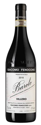 Вино  Giacomo Fenocchio    Barolo  Villero  2019  750 мл