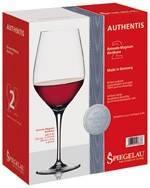 Бокал Бордо Spiegelau Authentis Bordeaux Set of 2 glasses in gift box Шпигелау Аутентис Набор бокалов Бордо в п/у 650 мл