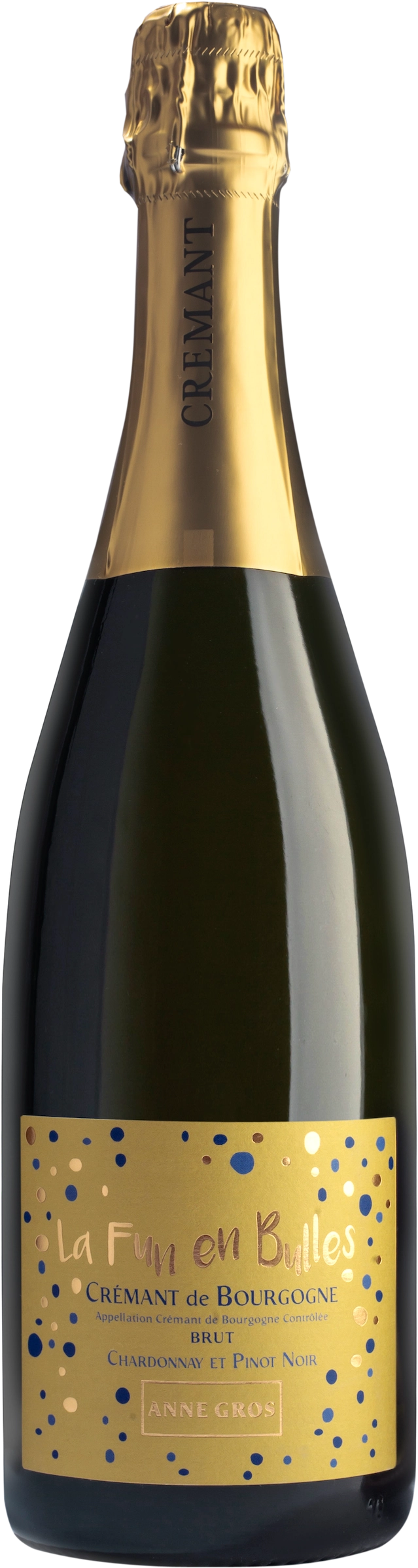 Игристое виноDomaine Anne Gros Crémant de Bourgogne La Fun en Bulles Chardonnay et Pinor Noir Brut  750 мл 