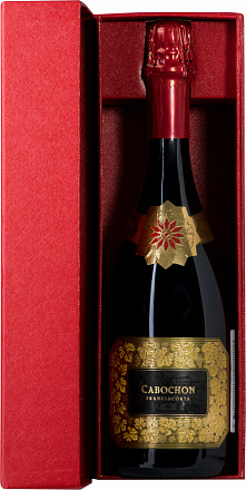 Игристое вино Cabochon Brut Monte Rossa gift box 750 мл