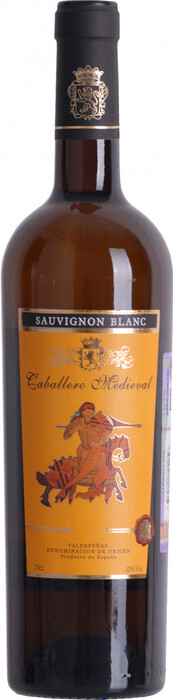 Вино  Caballero Medieval Sauvignon Blanc Valdepenas DO Кабальеро Медьеваль Совиньон Блан 750 мл