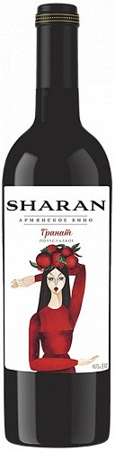 Вино  "Sharan"  Pomegranate  Шаран   Гранат 750 мл