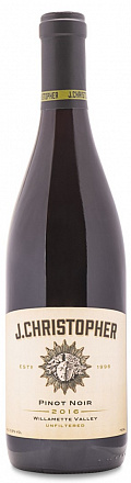 Вино J. Christopher Willamette Valley   Pinot Noir   2016  750 мл