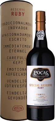 Портвейн   Pocas Porto Ruby  Special Reserve  in tube750 мл