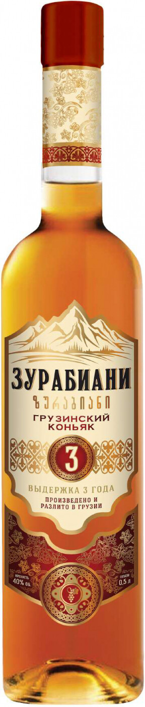 Коньяк  Zurabiani  3 Years Old   500 мл