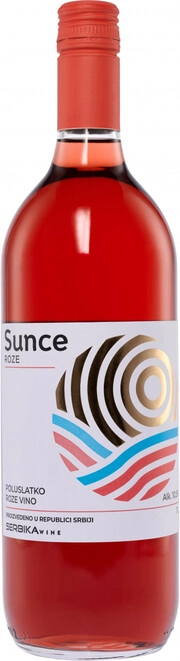 Вино Vino Kalem Sunce  Rose Poluslatko  2023  1 л
