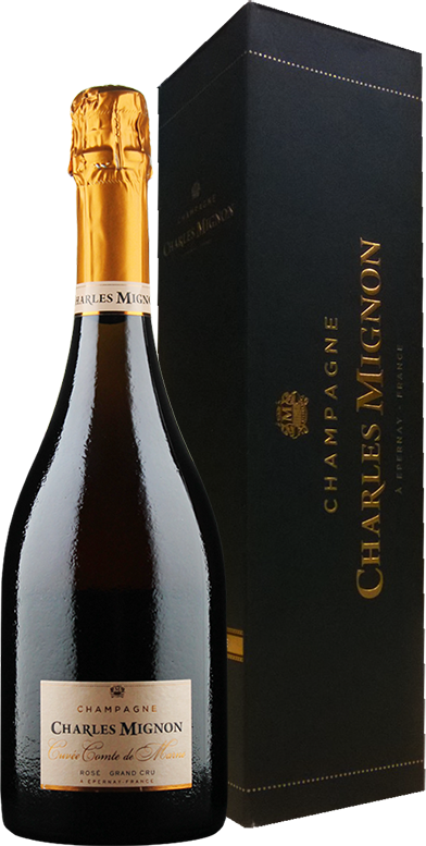 Шампанское Charles Mignon, Cuvee Comte de Marne, Grand Cru Rose, in gift box, 0.75 л.