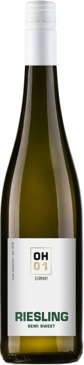 Вино Oscar Haussmann, OH01 Riesling Semi Sweet   2021 750 мл  9%