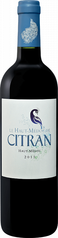 Вино  Le Haut-Médoc de Citran Haut-Médoc AOC  2011 gift box  1500 мл