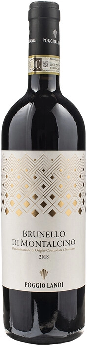 Вино Poggio Landi Brunello di Montalcino DOCG 2018 red dry 750 ml