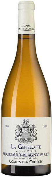 Вино Domaine Comtesse de Cherisey Meursault-Blagny 1er Cru  La Genelotte AOC  2017 750 мл  13%