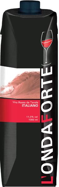 Вино Quargentan  L'Onda Forte Vino Rosso da Tavola  tetra-pack  Л'Онда Форте красное  1000мл