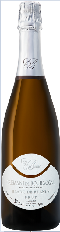 Игристое вино Blanc de Blancs Cremant de Bourgogne AOC Brut Cave de Bissey 750 мл