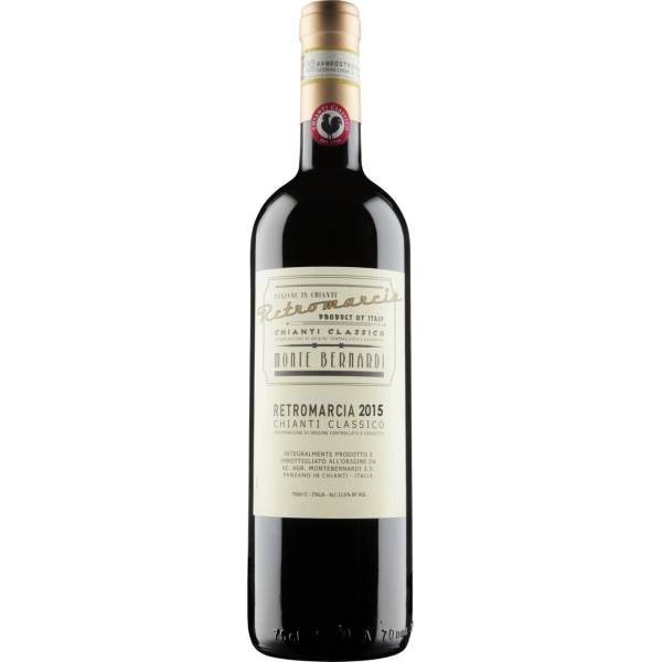 Вино Monte Bernardi Retromarcia Chianti Classico DOCG Монте Бернарди Ретромарчиа Кьянти Классико 2021 750 мл 12,5%