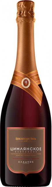 Вино игристое Tsymlyanskoe selected Red Sweet  750 мл