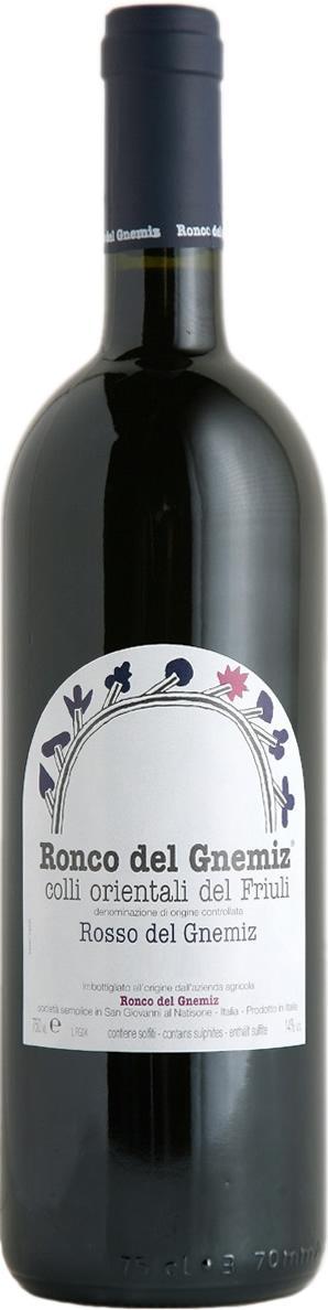 Вино Ronco Del Gnemiz, Rosso del Gnemiz/Ронко Дель Гнемиц, Россо дель Гнемиц, 2008, 750 мл