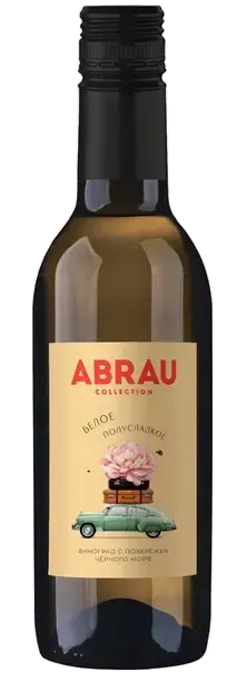 Вино  Абрау Купаж белый полусладкое 2024  187 мл