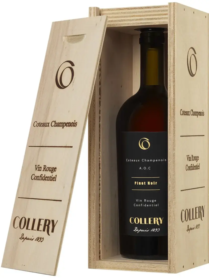 Вино Collery Coteaux Champenois Rouge wooden box  2020  750 мл