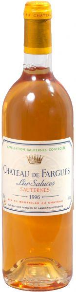 Вино Chateau de Fargues, Sauternes AOC/Шато де Фарг 1996, 375 мл