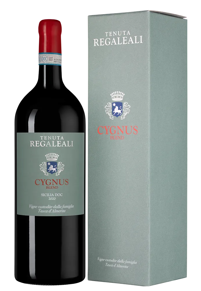 Вино Tasca d'Almerita Tenuta Regaleali Cygnus gift box  2020  1,5 л