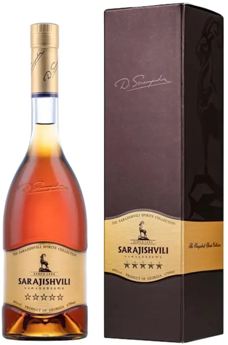 Коньяк David Sarajishvili and Eniseli  Sarajishvili 5 stars в п/у 500 мл 40%