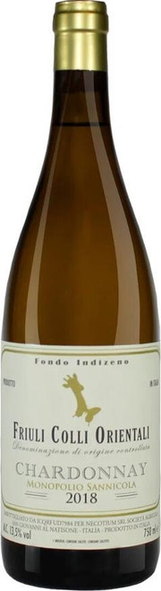Вино Nec-Otium Monopolio SanNicola Chardonnay Friuli Colli Orientali DOC Нек-Отиум Монополио СанНикола" Шардоне Фриули Колли Ориентали 2018 750 мл