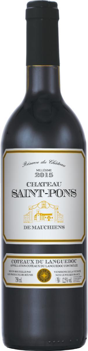 Вино  Chateau Saint- Pons АОС Шато Сен Понс  де Мошьен Кото дю Лангедок 2020 750 мл