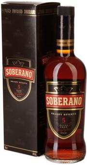Бренди Soberano Reserva 5 years gift box   700 мл