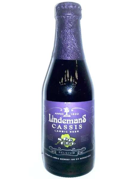 Пивной напиток Lindemans Cassis Линдеманс Касси стекло 250 мл