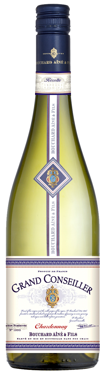 Вино GRAND CONSEILLER CHARDONNAY VIN DE FRANCE   2018  750 мл