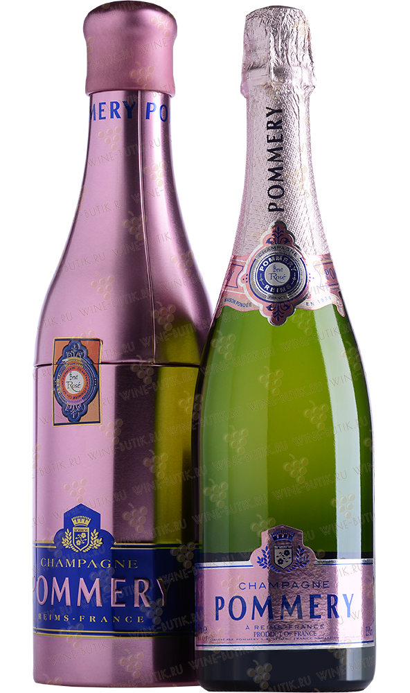 Шампанское Vranken Pommery Monopole Pommery Brut Rose Champagne AOC metal box  750 мл