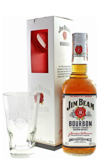 Виски  Jim Beam   700   мл + glass 2020