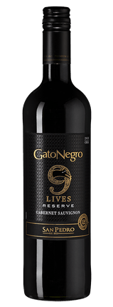 Вино Gato Negro 9 Lives Reserve Cabernet Sauvignon  Vina San Pedro    2021  750 мл