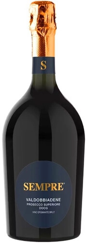 Игристое вино  Sempre  Valdobbiadene Prosecco Superiore Brut   750 мл  11%