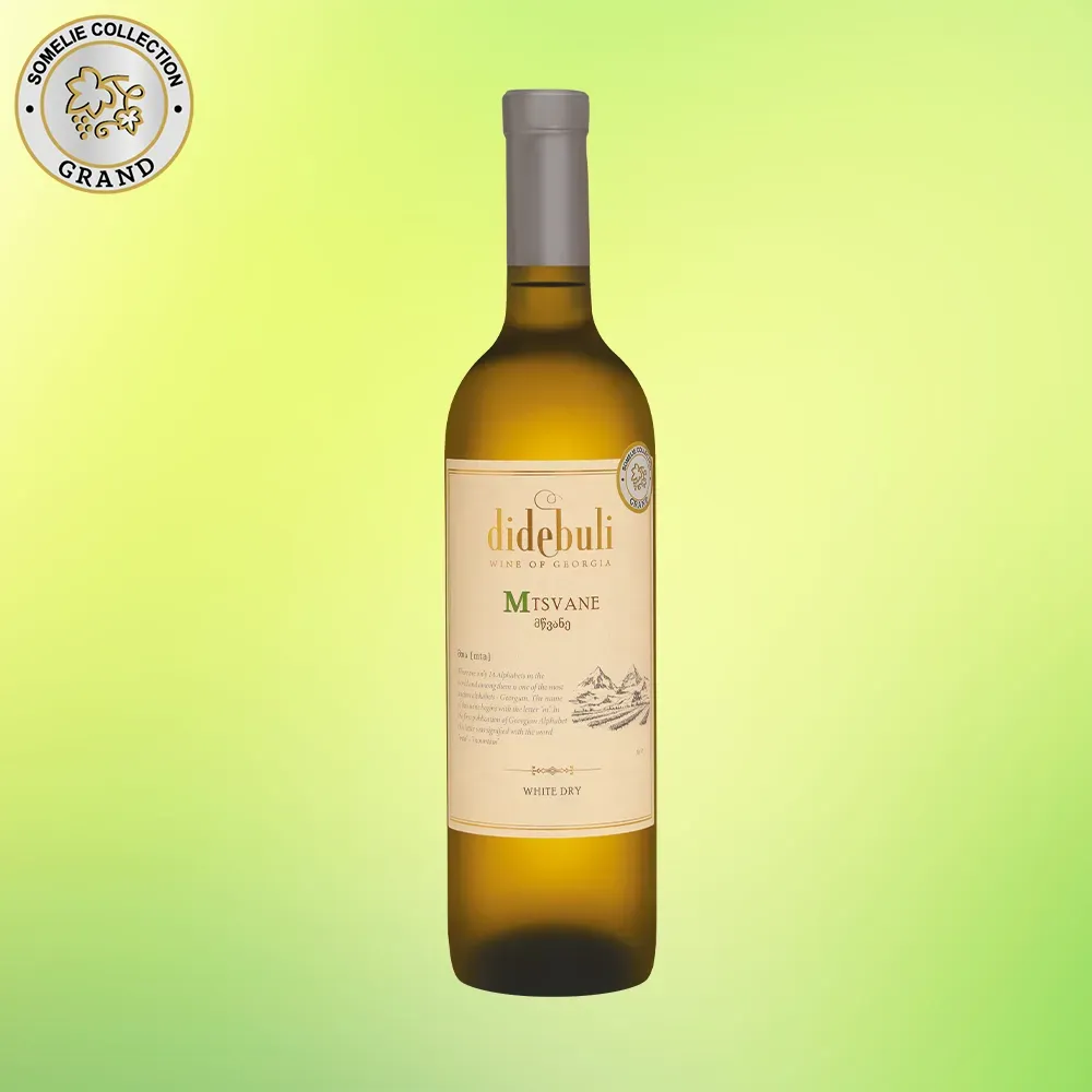 Вино белое сухое Didebuli Mtsvane Дидебули Мцване 750 мл  10,5%