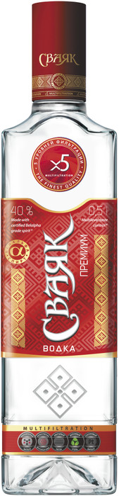 Водка  Svayak  Premium 500 мл