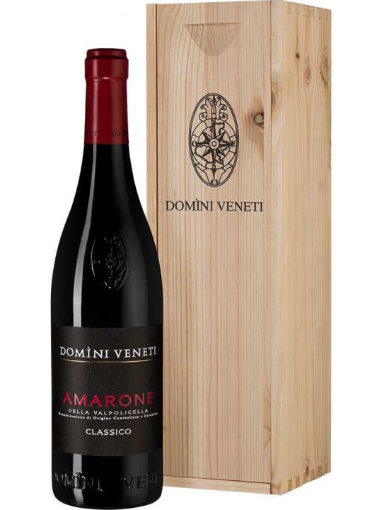 Вино Domini Veneti Amarone della Valpolicella Classico DOC wooden box  2021  750 мл