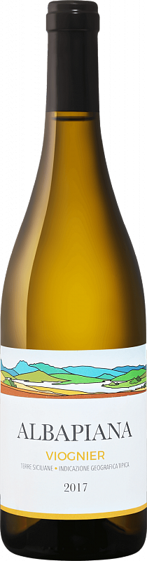 Вино  Baglio di Pianetto "Albapiana"  Viognier  Terre Siciliane IGT   Альбапьяна  Вионье 2017  750 мл