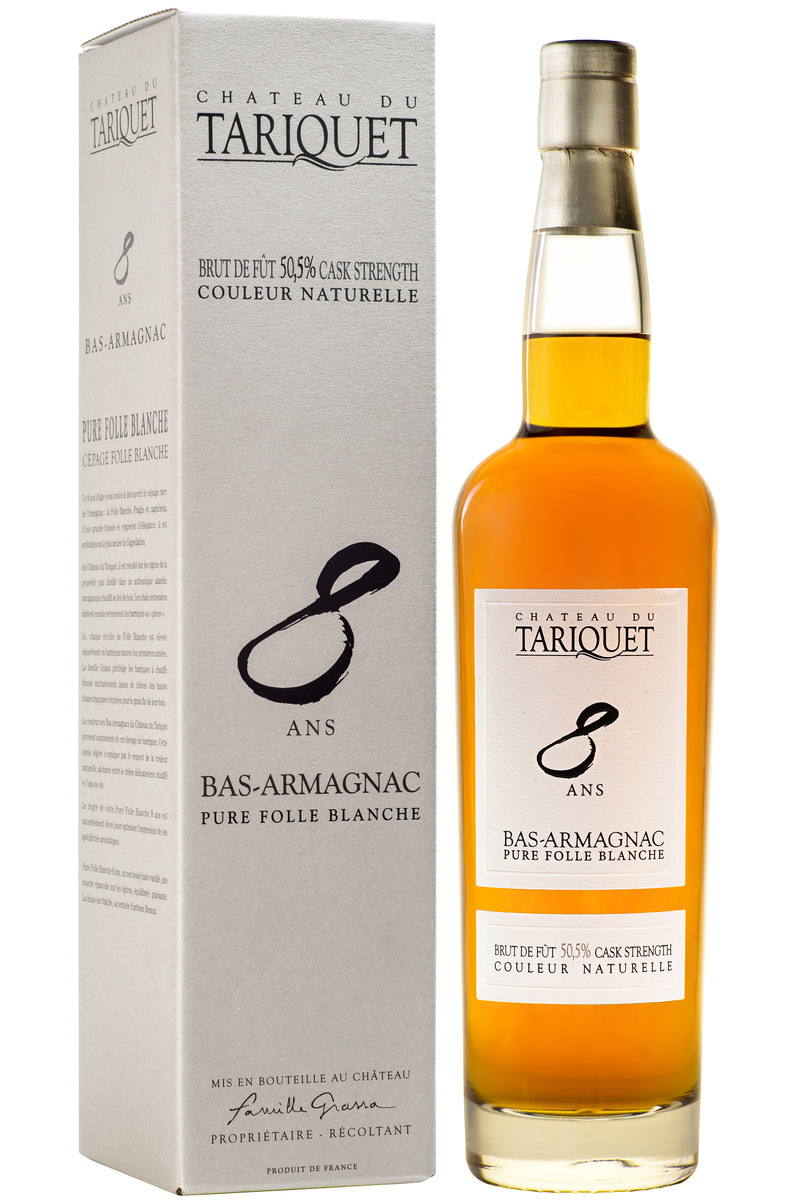 Арманьяк Chateau du Tariquet Bas-Armagnac Folle Blanche 8 years gift box  700 мл