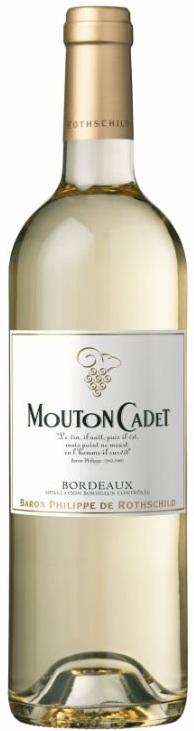 Вино "Mouton Cadet", Bordeaux AOC Blanc, "Мутон Каде" Блан, 2012, 0.75 л