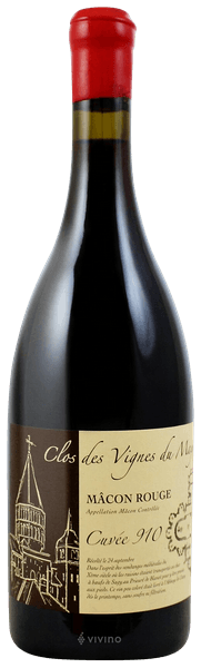 Вино  Julien Guillot Cuvée 910 Mâcon Rouge   910  2018  750 мл