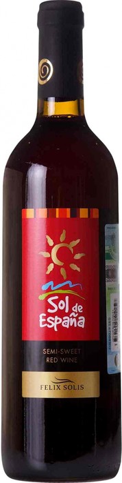 Вино Felix Solis Sol de Espana Tinto Semi-Sweet red  750 мл