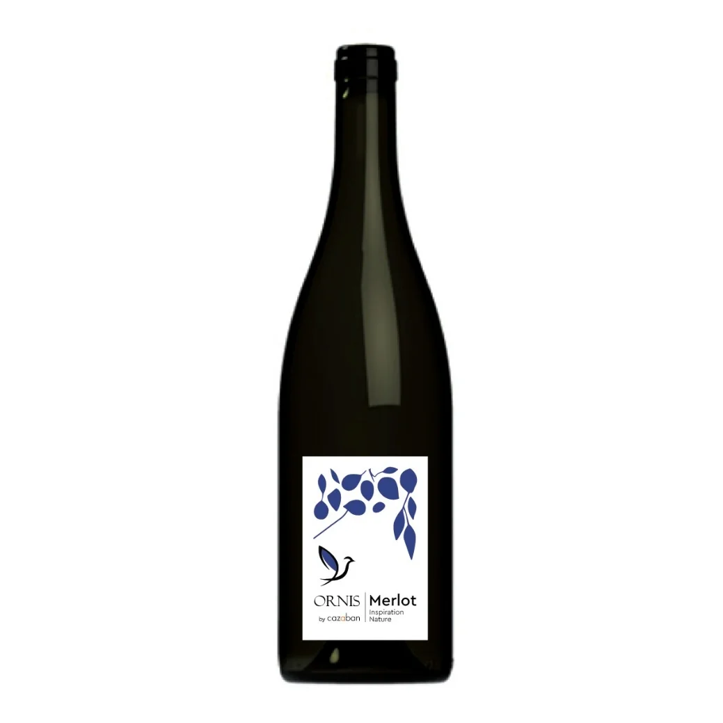 Вино  Domaine de Cazaban Ornis Merlot   Inspiration Nature 2023  750 мл  13,5%