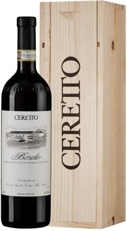 Вино Ceretto Barolo DOCG gift in box Черетто Бароло в деревянной упаковке 2015 750 мл